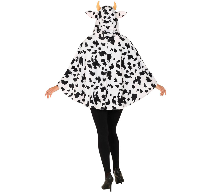 Fato De Vaca Ou Poncho Capuz Para Adulto