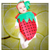 Fruits, flowers and plants costumes for babies