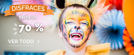 Disfraces hasta el 70% de descuento