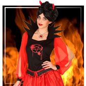 Dämonen und Teufelinnen Kostüme für Frau