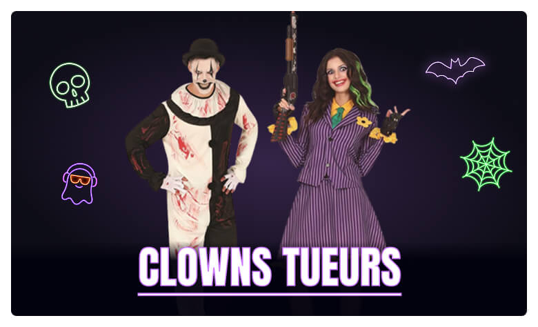 Déguisements de Clowns assassins