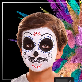 Halloween Make-up für Junge
