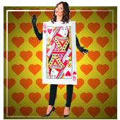 Board games and gambling costumes for woman