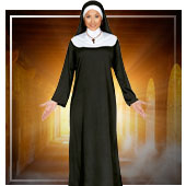 Religious, nuns and priest costumes for woman