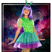 Aliens, Astronauts and Space Costumes for Girls