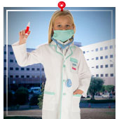 Medical and nursing costumes for girl