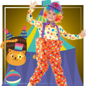 Clown Kostüm, Zirkus und arquelines