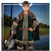 Viking and barbarian costumes for boy