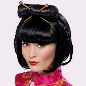 Chinese, Oriental, Ninja and Geisha Wigs