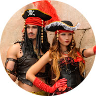 Piraten, Bukanier und Korsaren Kostüme