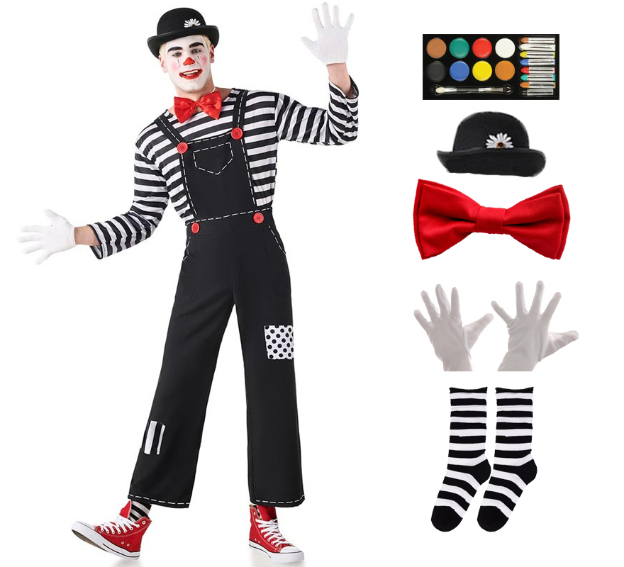Pack Déguisement Mime pour Homme	