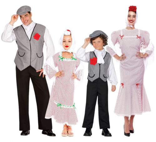 Groupe ou famille de Madrilènes	