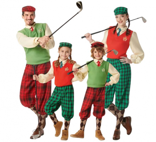 Gruppe von Golfspielern