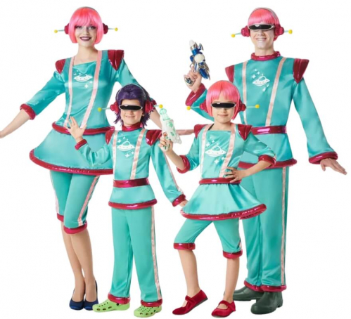 Gruppe von Weltraum-Marsianern