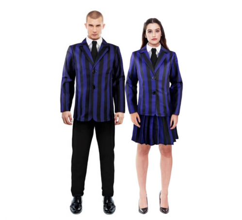 Par de estudantes de colégio tenebroso