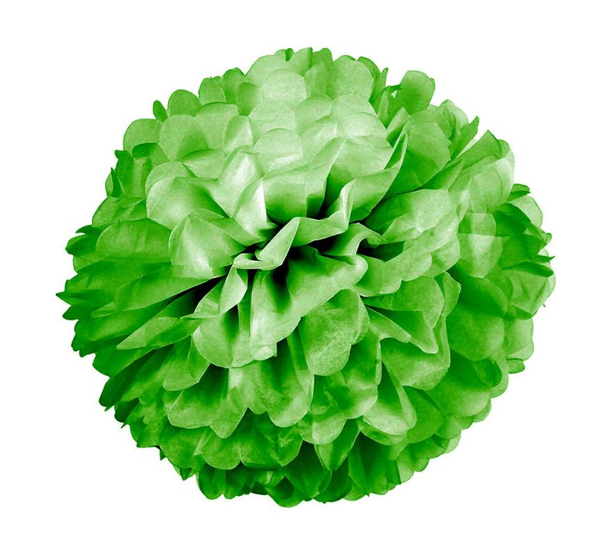 2 paper pompoms 42 cm in diameter in various colors