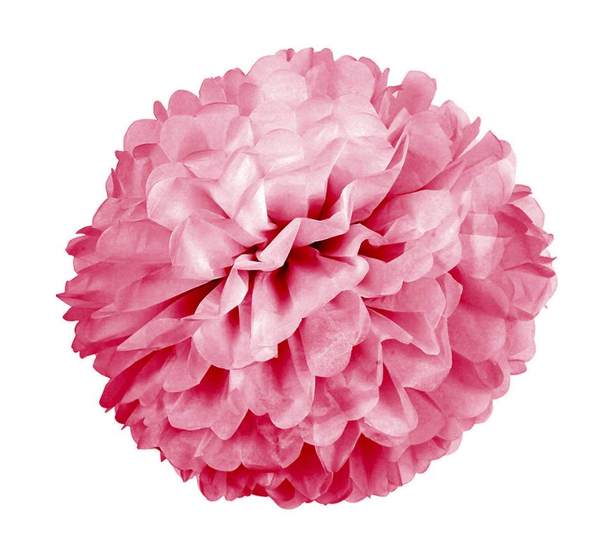 2 paper pompoms 42 cm in diameter in various colors