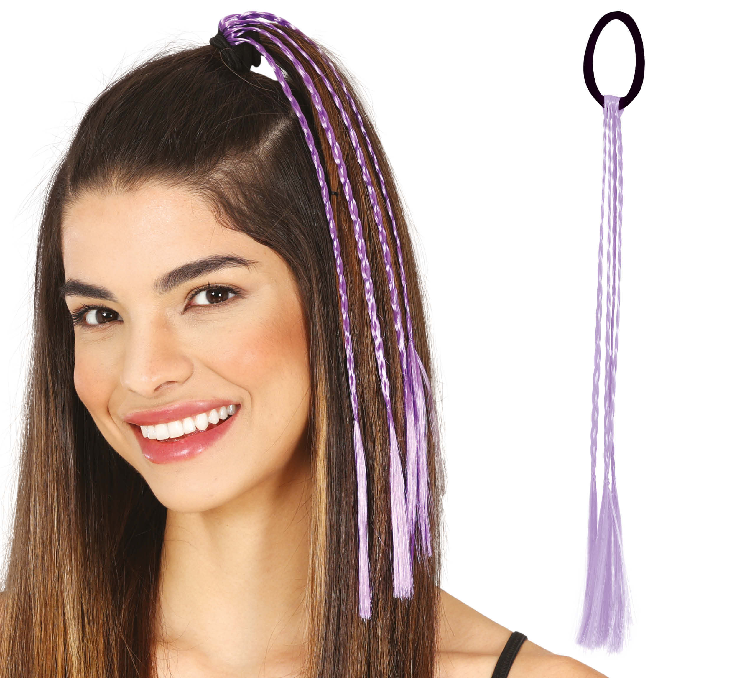 3 tranças de 35 cm em várias cores