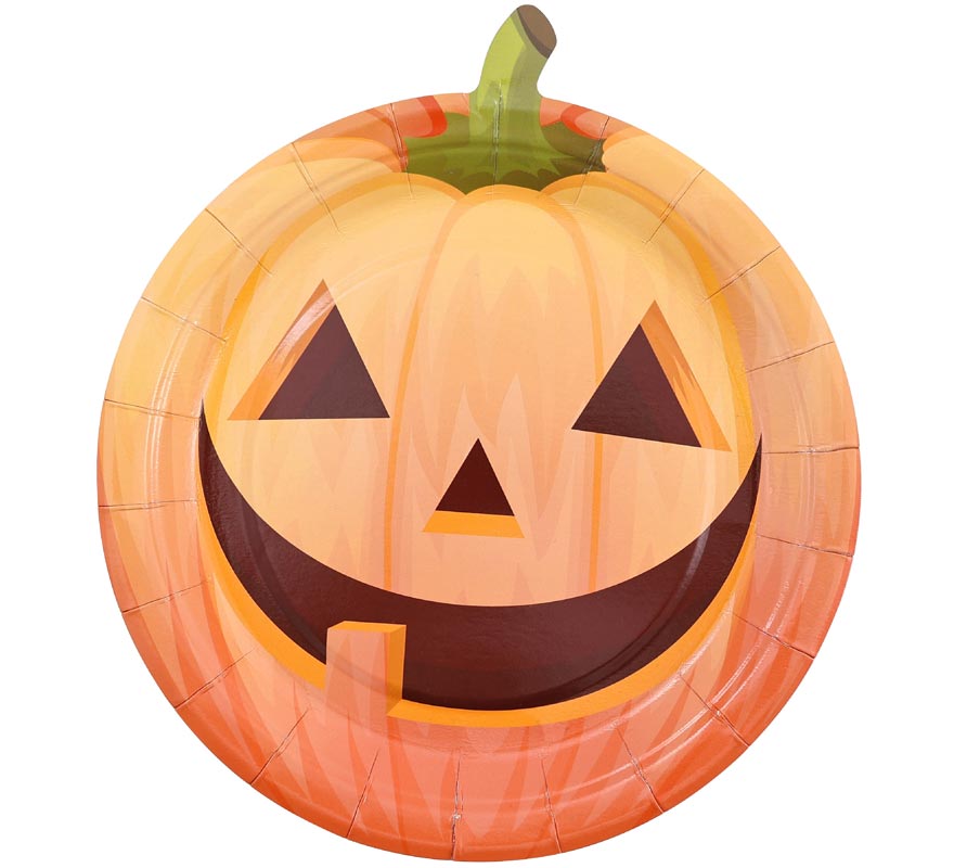 6 Pumpkin Plates 18 cm