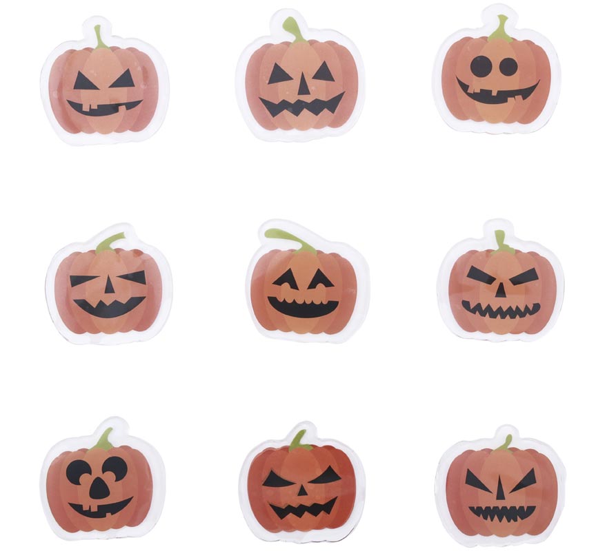 9 Gel Stickers Pumpkins assorted models