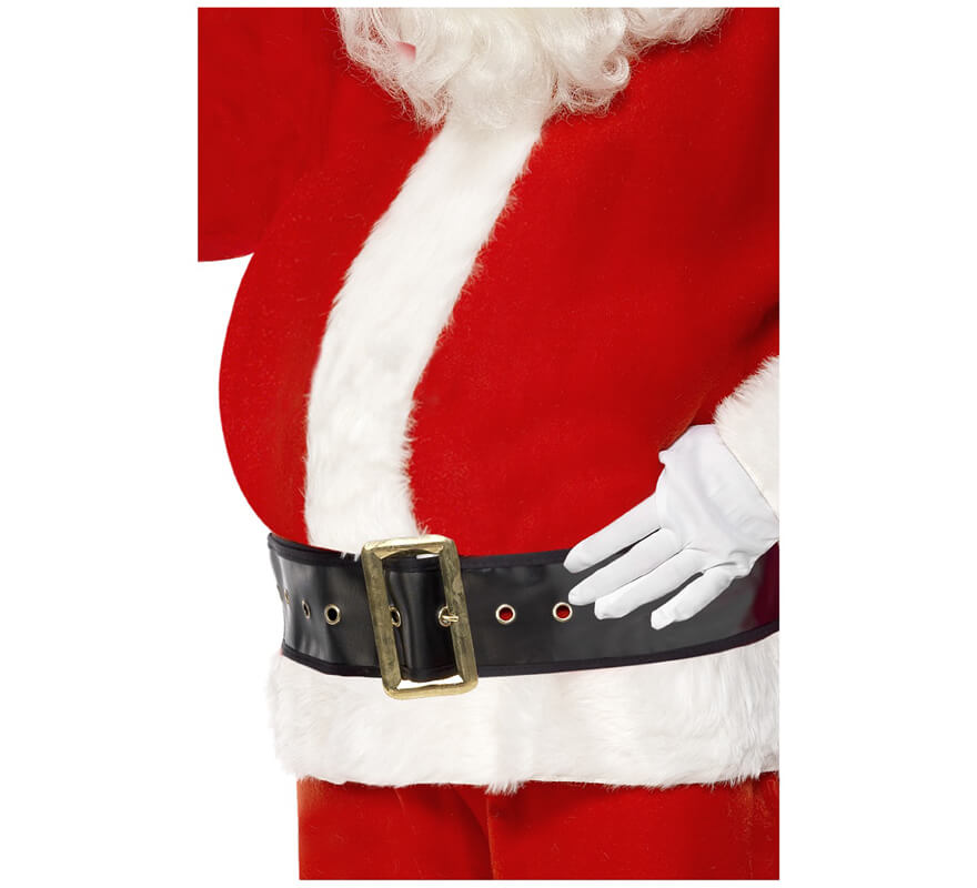 Faux Ventre Père Noël Rembourré Réglable – Accessoire Déguisement Cosplay Fête Noël – Rouge