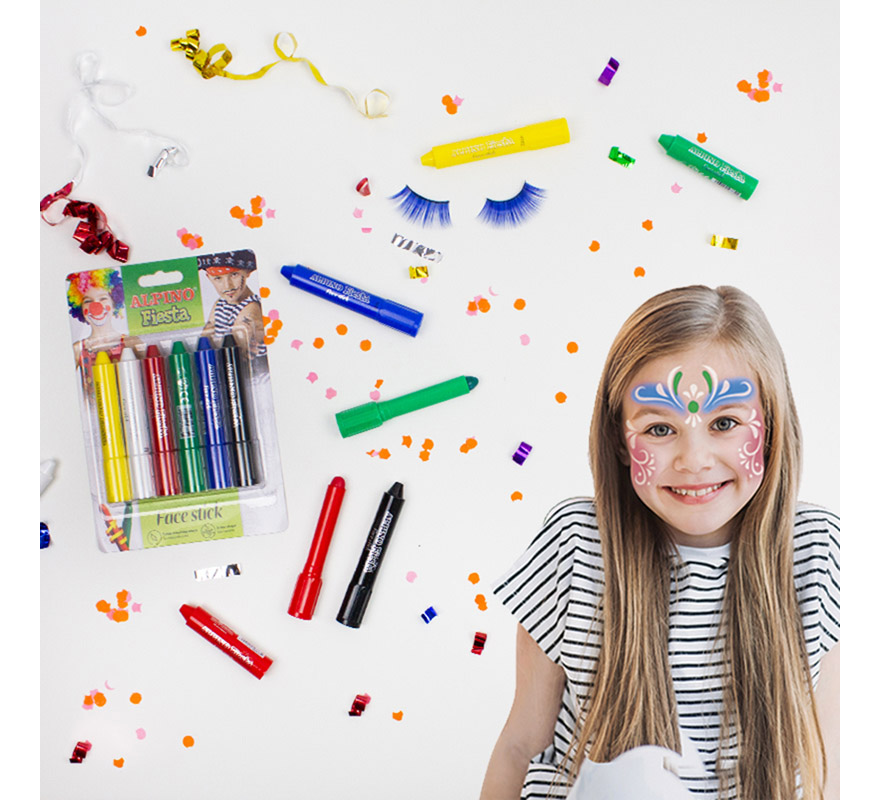 6 Stylos Colle à Paillettes Folia - 9,5 Ml Par Couleur - Idéal Scrapbooking Et Créations