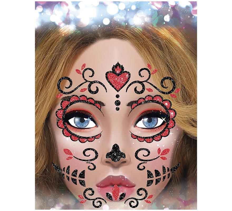 Joyas Faciales Día de los Muertos