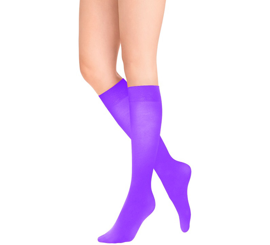 Calcetines altos de color combinado, Mode de Mujer
