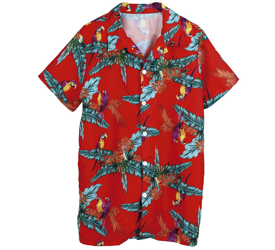 Chemise Hawaïenne avec Perroquets pour Adulte-1