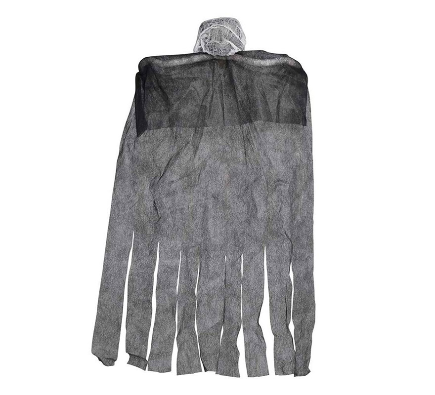 Candelabro Scheletro Resina 16 Cm - Decorazione Halloween, Nero, Base A Forma Di Mano - Foto 5