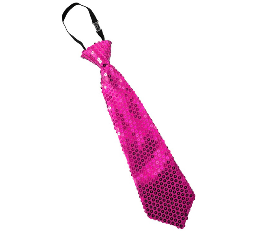 Cravate à sequins de 31 cm dans différentes couleurs Fluor