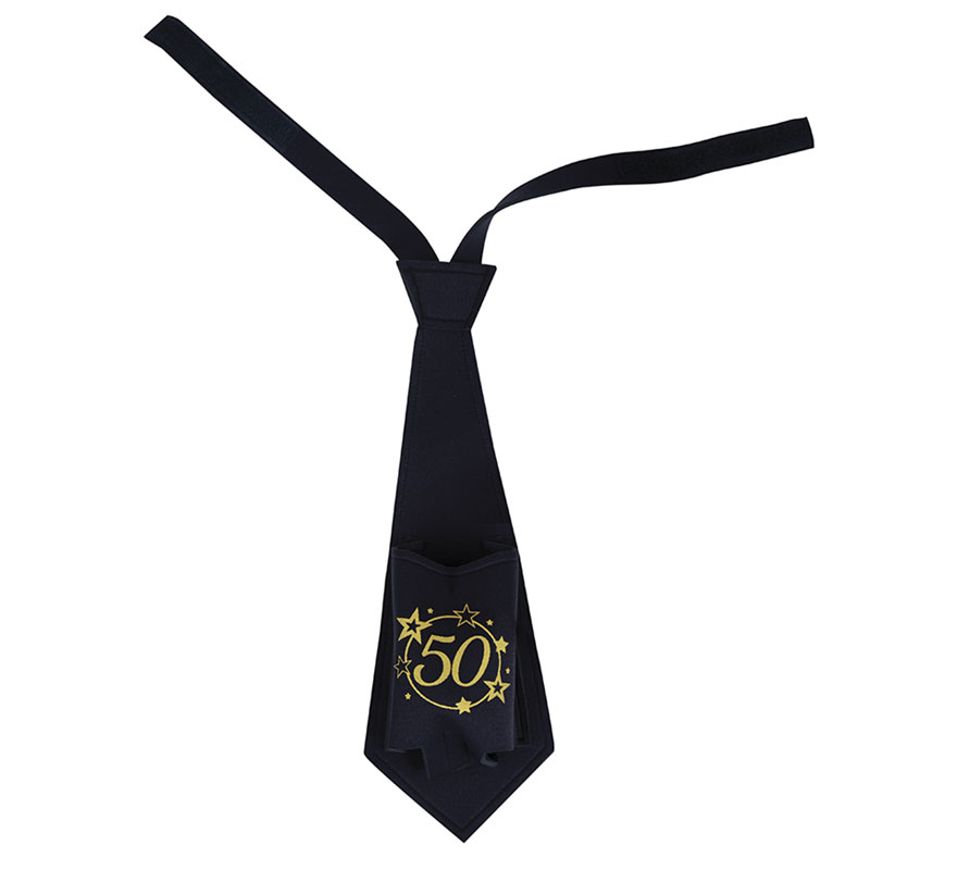 Cravate noire 50 ans-1