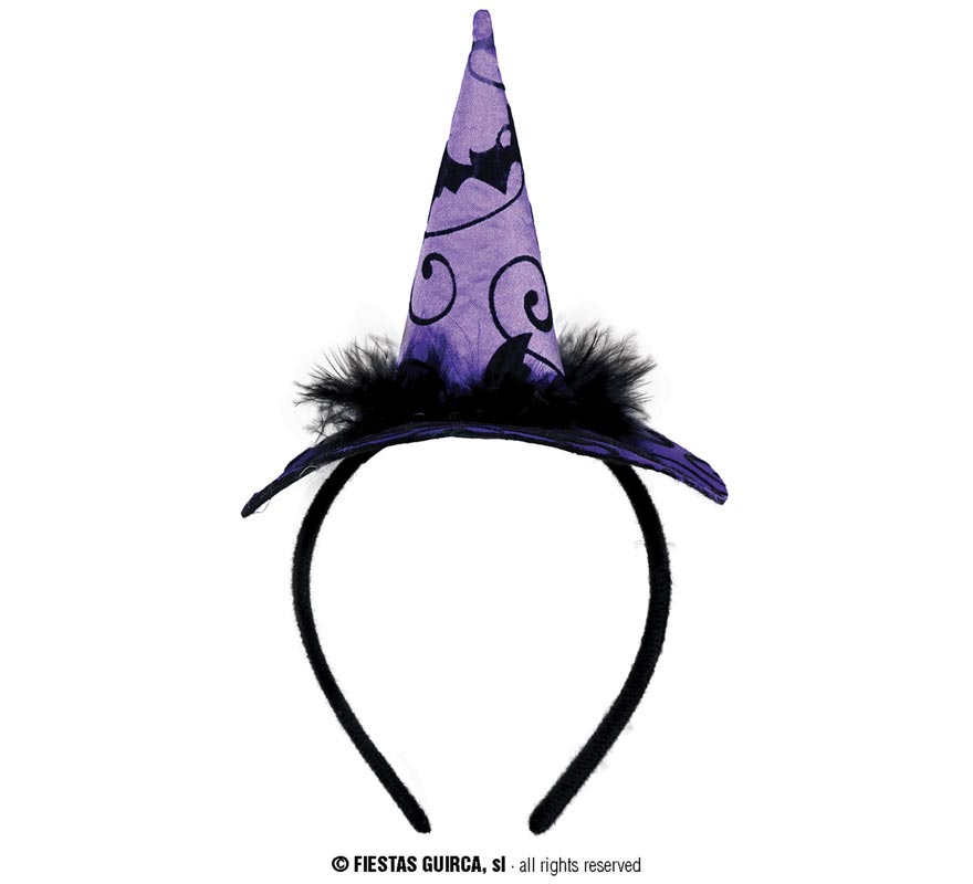WRBAJIS Hexenhut-Stirnband – Silbernes Spinnennetz-Design, Für Halloween & Partys