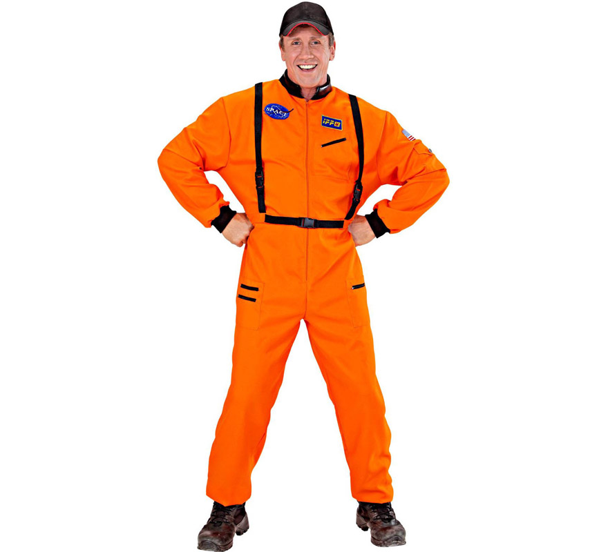 Disfraz de Astronauta Naranja para Hombre