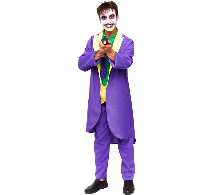 Costume da Joker da adulto per Carnevale e per feste a tema, taglia L