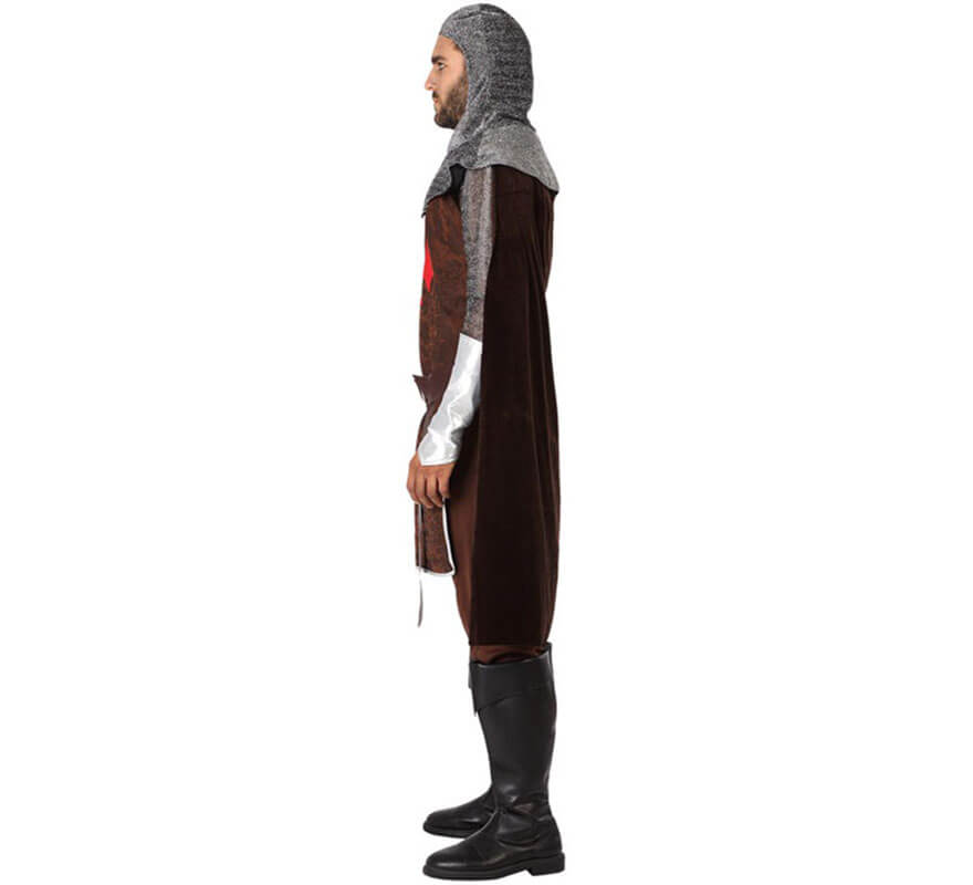Costume Chevalier Médiéval Homme – Tunique Sans Manches, Style Templier, Parfait Pour Fête, Carnaval, Cosplay