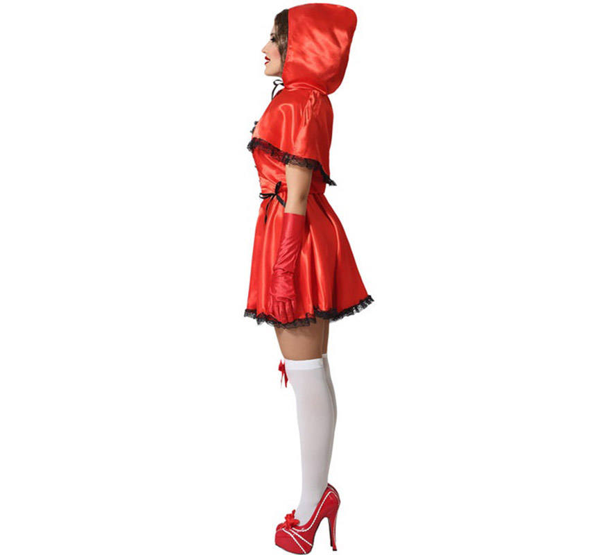 Costume da Cappuccetto Rosso affascinante per donna con fiocchi