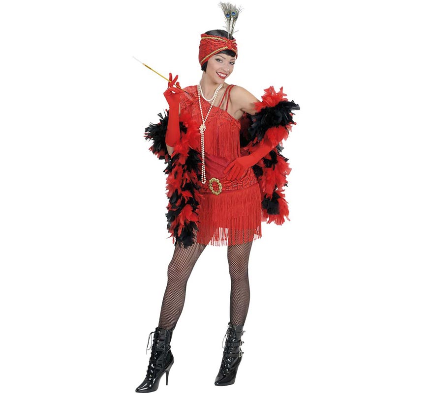 Costume de Charleston des années 1920 avec coiffe pour femme-0