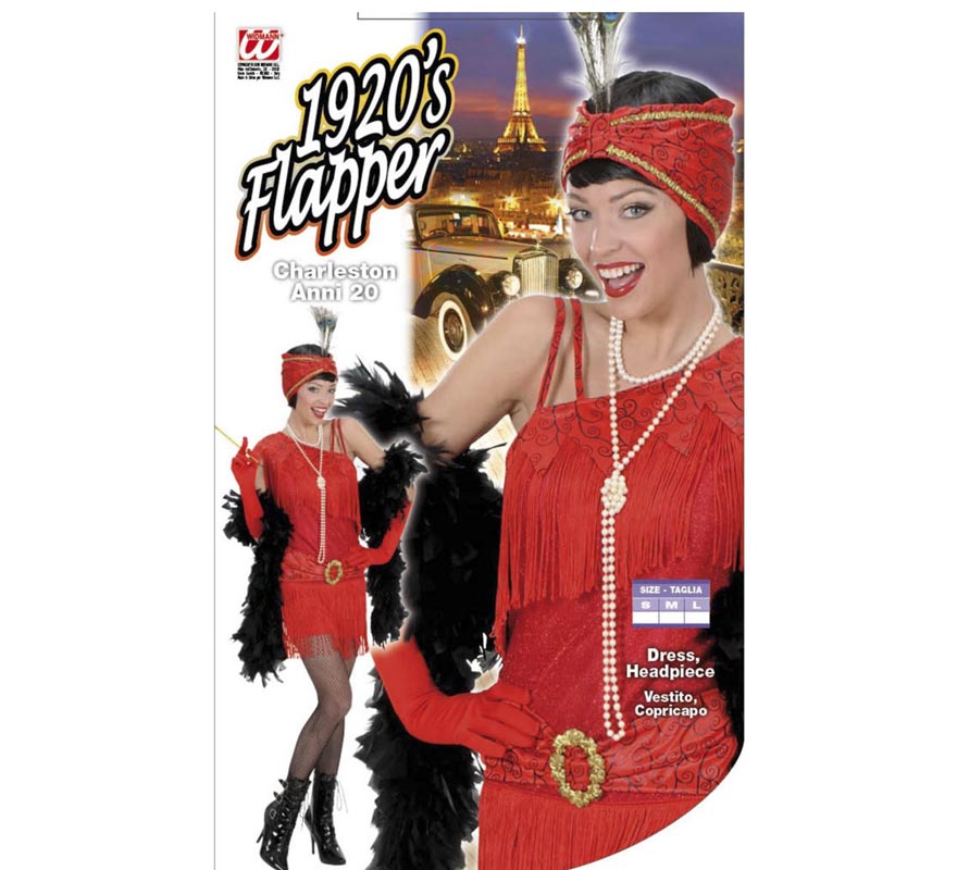 Costume de Charleston des années 1920 avec coiffe pour femme-1