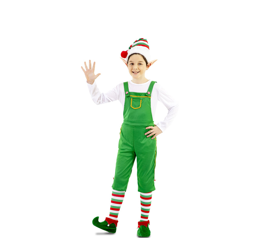 Disfraz de Elfo Verde gorro para niños