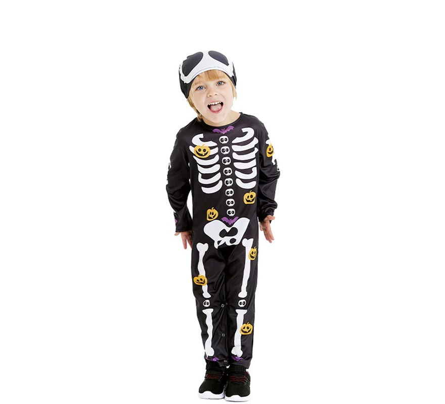 Déguisement de Squelette Enfant 3/4 ans, Déguisement de Squelette Enfant  pour Halloween - Jour de Fête