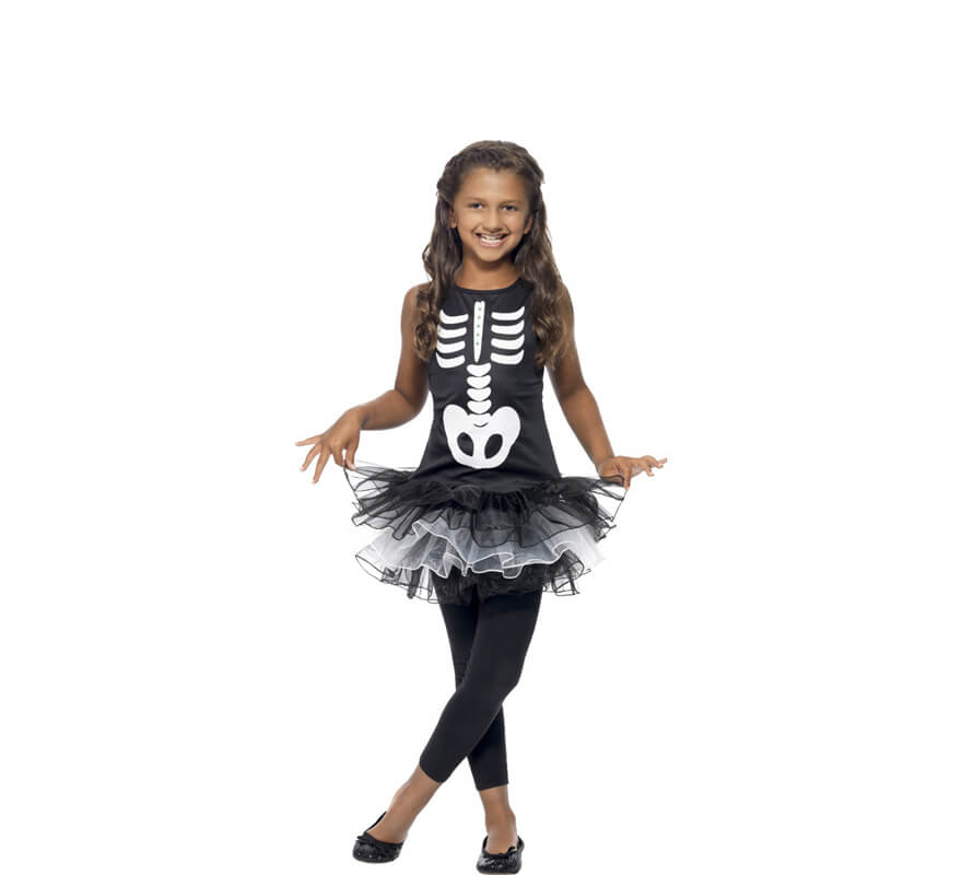 Suri accidente fotografía Disfraz de Esqueleto Tutú para niña