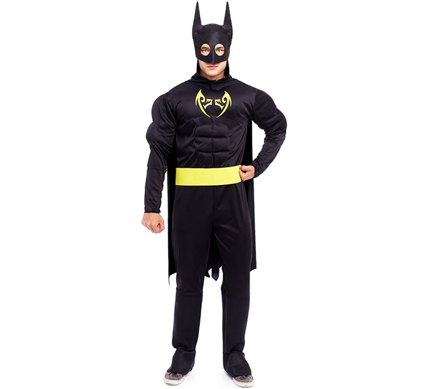 El disfraz de Batman para adulto - M, Negro 