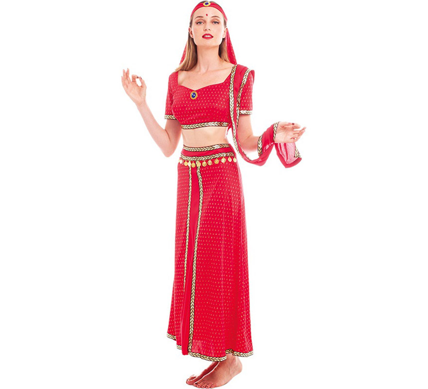 Disfraz de Hindú Bollywood morado para mujer