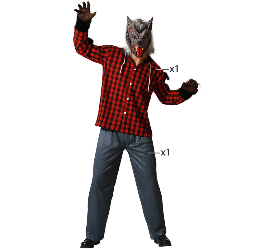 Costume da lupo mannaro per uomo