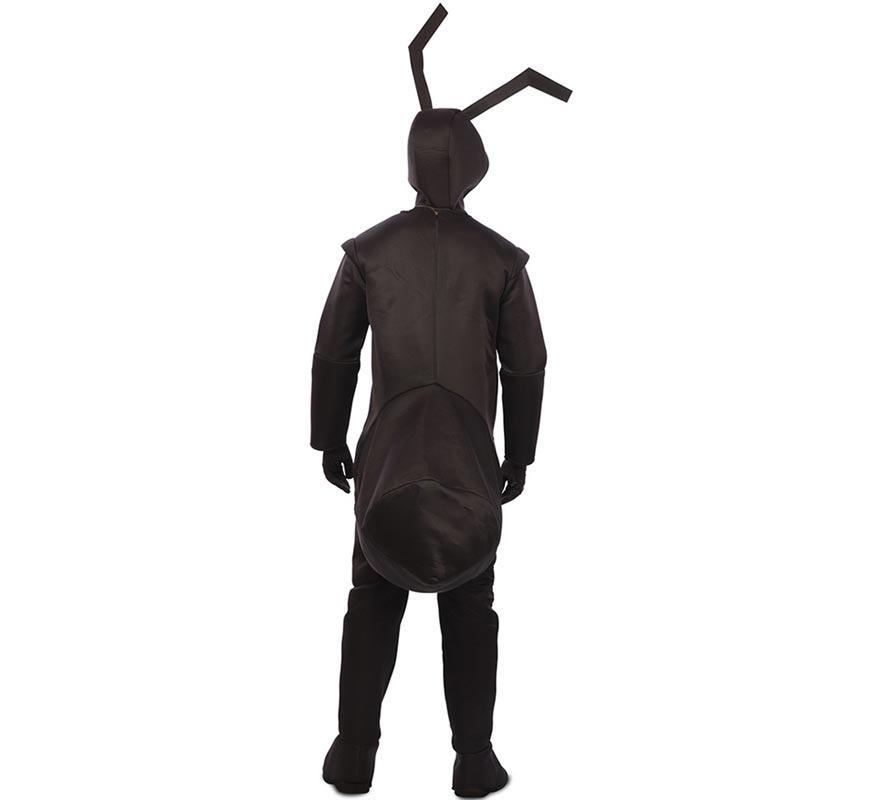 Fato de formiga preta com capuz e luvas para adulto-0