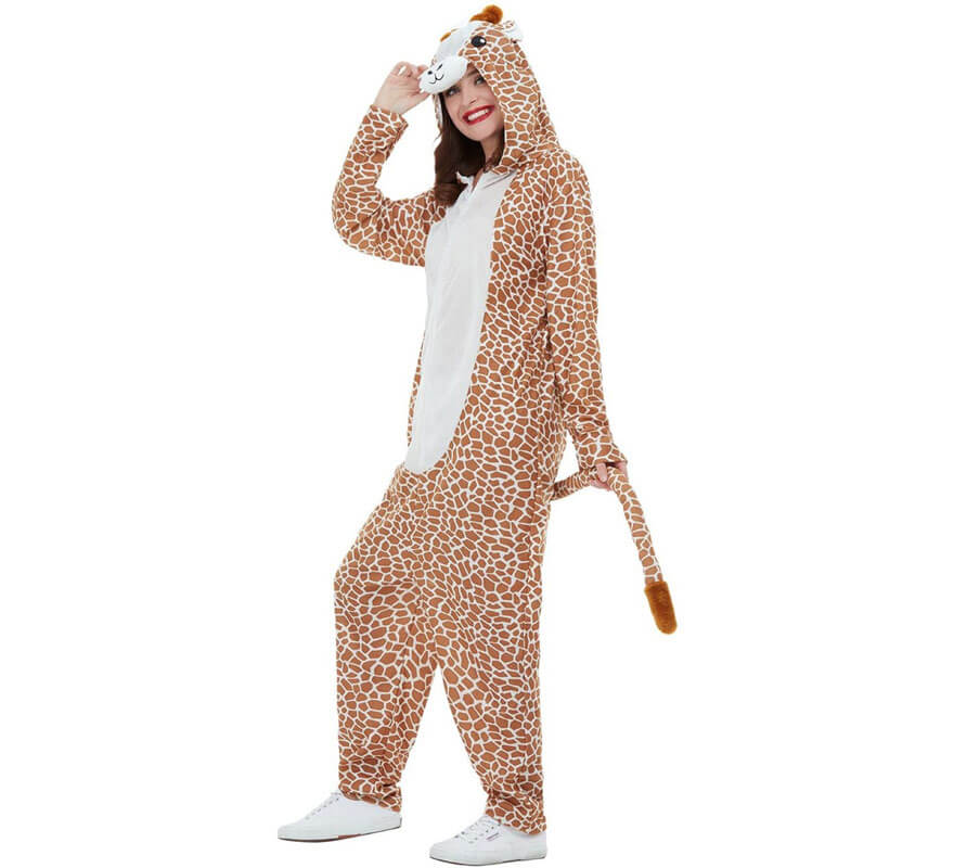 Costume da giraffa marrone da donna