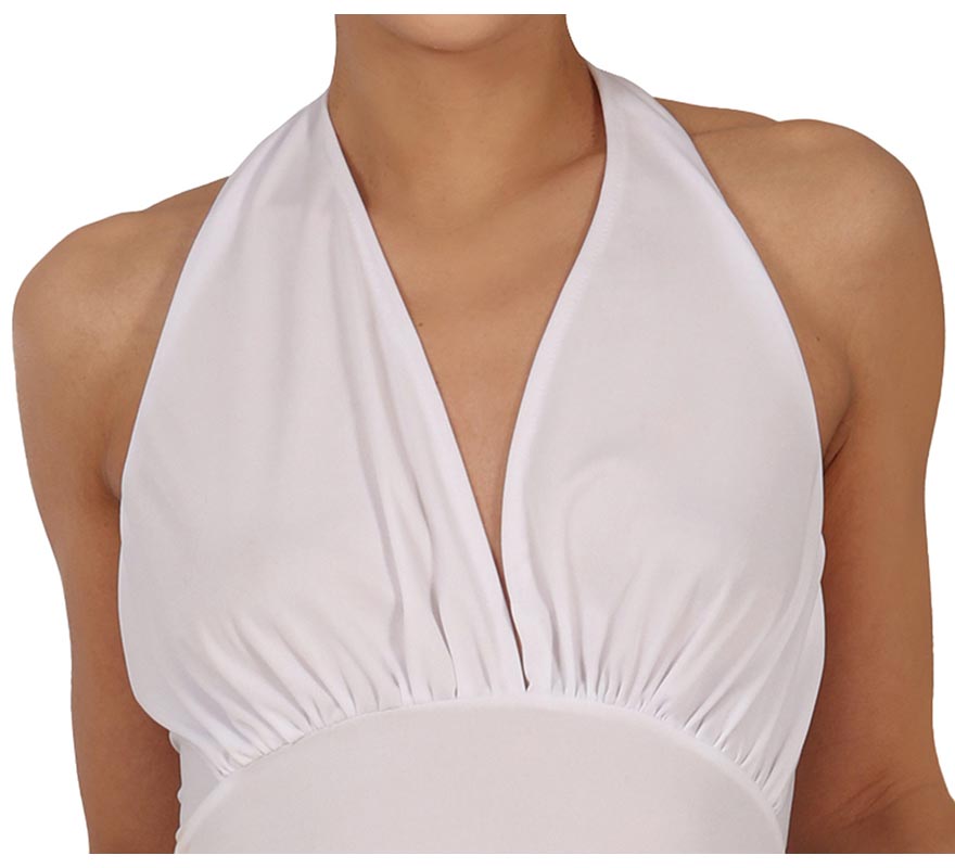 Marilyn Monroe Kostüm Damen Weißes Kleid-0