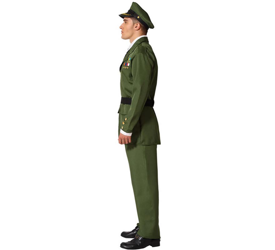 Disfraz De Casco Militar Para Adulto, Verde Oliva, Tall