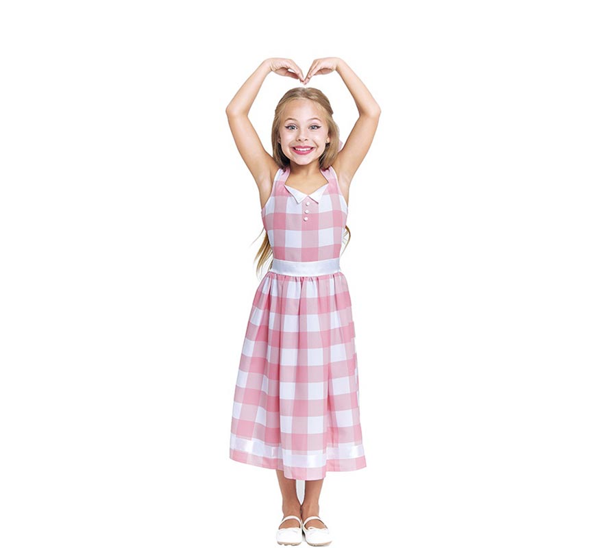 Film Barbie rosa plaid vestito halloween costume di carnevale costume per  ragazze